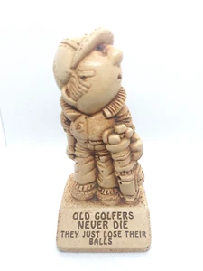 1969 Vintage figurine "Old Golfers Never Die They Just Lose Their Balls" Paula - Picture 1 of 5