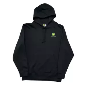 John Deere Men's Size Medium Black Farm Nevada Hoodie - Picture 1 of 11