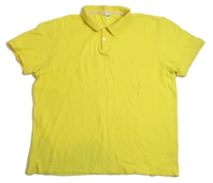 Calvin Klein Polo Shirt Mens Large Yellow Short Sleeve Cotton - Picture 1 of 4