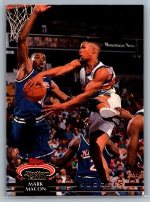 1992-93 Stadium Club #16 Mark Macon - Image 1 of 2