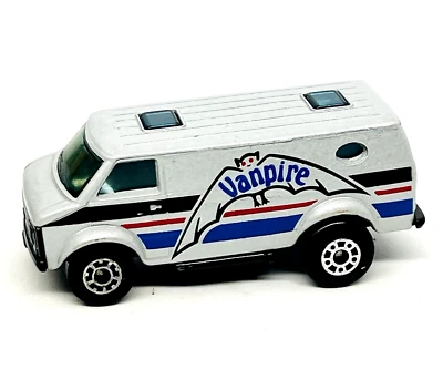 Matchbox International 68 Chevy Van in grey, blue, red & black tampo, mib! - Image 1 of 4