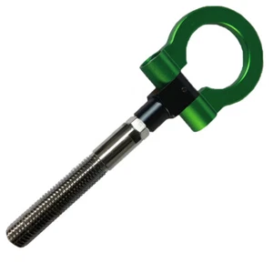 Green Folding Ring Racing Heavy Duty Tow Hook for 1996-2018 Ford Mustang - Picture 1 of 1