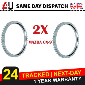2X anillo de reluctor ABS (2007-2015) delantero izquierdo o derecho para Mazda CX-9 - Imagen 1 de 3