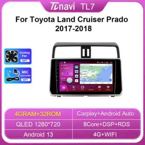 For Toyota Land Cruiser Prado 150 Car Radio CarPlay Multimedia GPS Player Screen - Picture 1 of 31