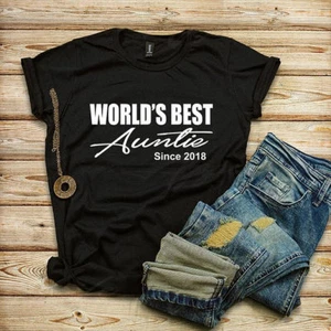Best Aunt Ever T-shirt, World's Best Auntie - Picture 1 of 2