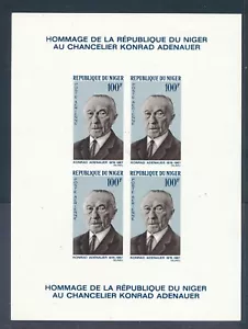 Niger Conrad Adenauer Bundeskanzler IWPERF Bogen NH - Bild 1 von 2