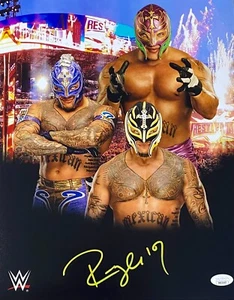 Rey Mysterio Signed Autographed 11x14 Photo JSA Authenticated JSA #3 Yellow - Picture 1 of 2