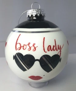 Boss Lady Ornament Macy's Holiday Lane For Fashion Week Red Heart Lips 4" - Picture 1 of 8
