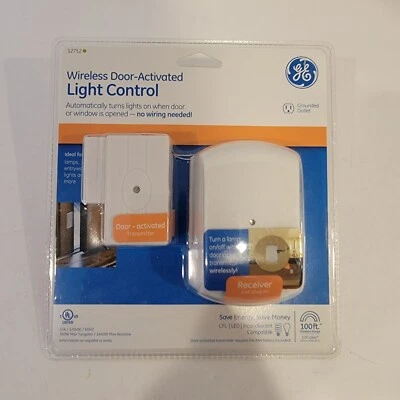 General Electric Wireless Door Activated Light Sensor - New - Factory Sealed - Image 1 of 2