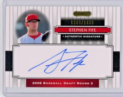 2008 Razor Baseball Autograph /1499 #134 Stephen Fife - Utah / Red Sox / Dodgers - Image 1 of 2