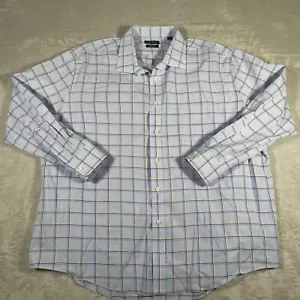 Camicia uomo Lauren Ralph Lauren etichetta nera 3XL blu arancione a quadri 19 34/35 - Foto 1 di 7