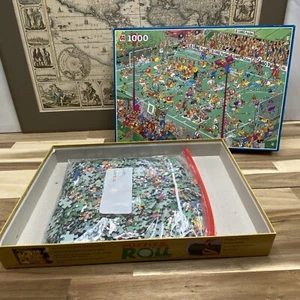 Jumbo Jan Van Haasteren 1000 Pc Jigsaw Puzzle Hockey Championships Cartoon - Picture 1 of 3