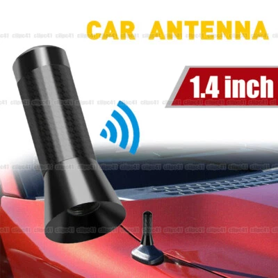 Universal 3.5cm Carbon Fiber Screw  Aluminum Radio Car Short Stubby Mast Antenna - Image 1 of 4