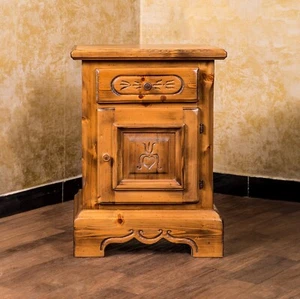Voglauer Nachtschränkchen Braun Anno 1600 Nachttisch Schlafzimmer Konsole Antik - Bild 1 von 5