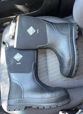The Original Muck Company Chore Neoprene Tall Boots Mens Sz 7 Womens Sz 8 Black - Image 1 of 4