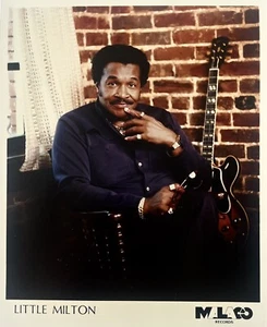 Little Milton Signed Autograph Typed Promo Photo 1990 - Picture 1 of 4