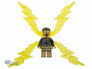 LEGO® Minifig sh0891 - Electro - Black and Dark Tan Outfit - Imagen 1 de 1