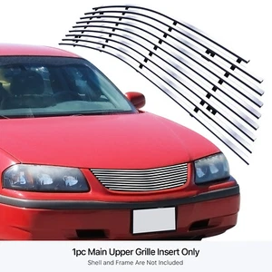 Se adapta a Chevy Impala 2000-2005 principal superior plateado parrilla inserto - Imagen 1 de 7