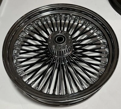 Rueda delantera Drag 0203-0354 Fat Daddy con cordones radiales negra - 18 x 3,5" LEER Foto 1 de 4