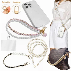 Umhängetasche Pearl Schlüsselband Handgelenkband für Handy Zum Selbermachen Tasche Geldbörse Schlüsselanhänger USB - Bild 1 von 21