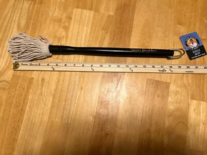 Steven Raichlen BBQ Sauce Mop W/ Wooden Handle.  Cotton Mop Head.  New With Tags - Picture 1 of 6