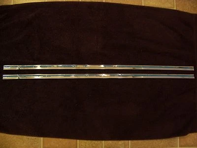 1964 CHRYSLER 300 RH FENDER CHROME TRIM 38 1/4" - 2 PC - Image 1 of 4