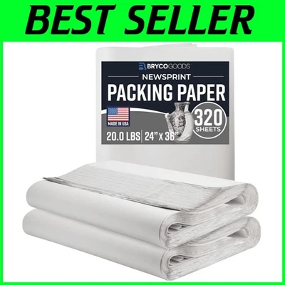 Newsprint Packing Paper Sheets for Moving | 320 Sheets - Image 1 of 4