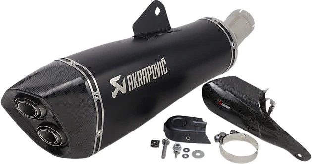 Silenciador sin cordones Akrapovic negro titanio/fibra de carbono BMW R 1250 RS/R 1250 R Foto 1 de 1
