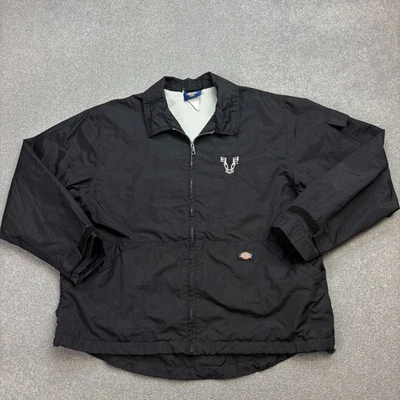 Dickies Jacket Adult Large Black Chore Work Wear Bomber Lined Coat Mens - Image 1 of 4