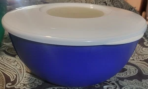 Tupperware RemarkaSchüssel 3L blau Rührschüssel 2352A, Dichtung 2353C & Spritzschutz - Bild 1 von 4