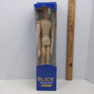 Blick Manikin Female Posable Model Jointed Wood Brown Mannequin Artist 16" - Picture 1 of 4