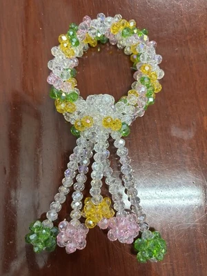 Cristal Colorido Flores Artificiales Corona Tailandesa Belleza Decoración del Hogar Foto 1 de 4