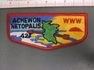 Boy Scout OA 427 Achewon Netopalis flap 3355OO - Foto 1 di 1