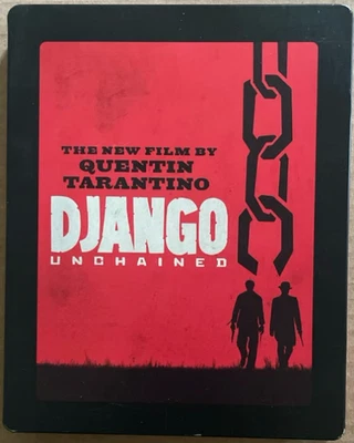Django Unchained Blu-Ray DVD Steelbook Edition Set Leonardo DiCaprio Jamie Foxx - Image 1 of 2