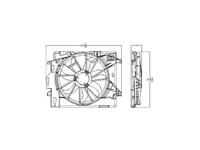 Conjunto de ventilador de radiador 44XYTW75 para Ram C/V 2012 2013 2014 2015 Foto 1 de 1