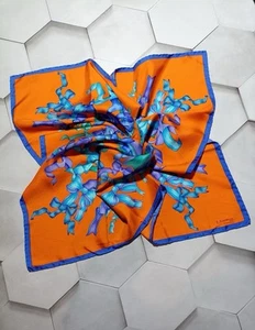 E. MARINELLA NAPOLI Silk Scarf 86x83 Cm Made In Italy - Picture 1 of 10