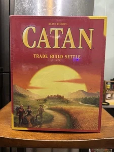 Catan Board Game Plays Rubber Trade Build Settle NIB Factory Sealed Learn - Picture 1 of 5