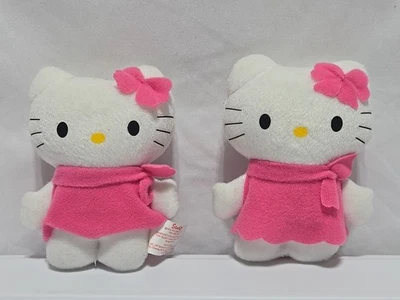 2 Collectible Sanrio 4" HELLO KITTY IN PINK  DRESS Plush  - Image 1 of 4