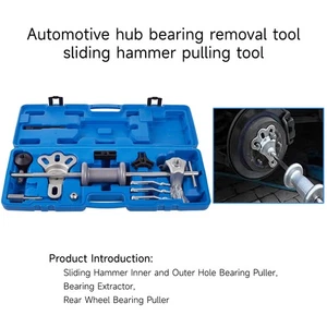 Car Wheel Hub Bearing Removal Tool Rear Axle Half Shaft Slide Hammer Puller Set - Picture 1 of 16