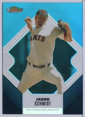 Topps Finest Blue Refractor #31 2006 Jason Schmidt #'d 078/299 Foto 1 de 2