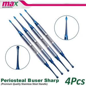 Buser Periosteal Elevator, Blue Titanium Tips | Dental Periodontal Implant | X4 - Picture 1 of 4
