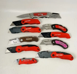 🌟Posten von 10 Handwerker klappbar Lockback Taschen Allzweckmesser Rasierer Teppichmesser - Bild 1 von 7