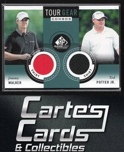 Jimmy Walker Ted Potter Jr. 2014 SP Juego Usado #TG2-WP Tour Gear Combos Camisas - Imagen 1 de 2