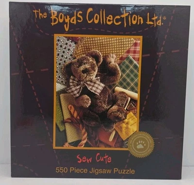 2001 Boyds Collection SEW CUTE Jigsaw Puzzle 550Pc NEW Sealed Ceaco USA 2332-1 - Image 1 of 4