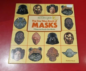 Star Wars Vintage Book of Masks - 9 easy to pop out masks - 1983 NEW - Picture 1 of 4