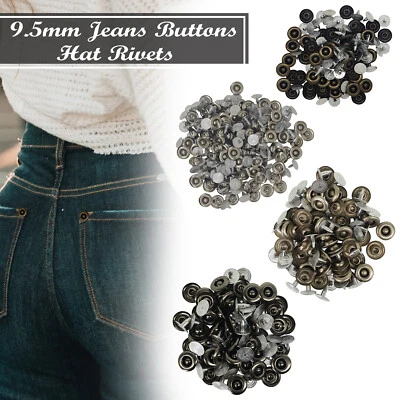 Jeans Knöpfe Nieten Mit Legierung Zurück Nadeln Bekleidung Handtaschen Jacke - Bild 1 von 4