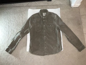 AllSaints Mens Spitalfields Corduroy Brown Jacket Size XL - Picture 1 of 7
