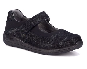 DREW Women's TRUST 14805 Comfort Mary Jane Shoe, Black/Silver, Size US 8 XW - Picture 1 of 7