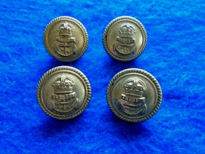 4 X KC ROYAL NAVY OFFIZIERE 23 MM VERGOLDETE KNÖPFE, OWEN HARRIES & CO, MILLER RAYNER - Bild 1 von 3