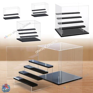 1/2/3/4 Stufen Acryl Vitrine Schaukasten Display Case Acryl Box für Figuren - Bild 1 von 11